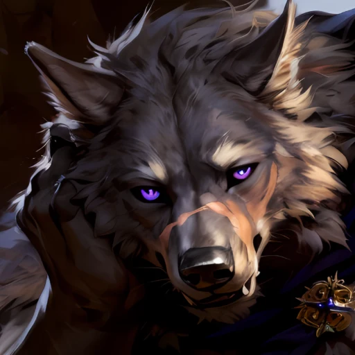 Portrait of Blaidd the half wolf